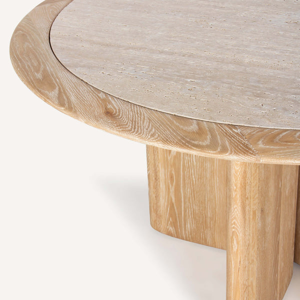 Home Fashion Polaris Dining Table Cerused Oak