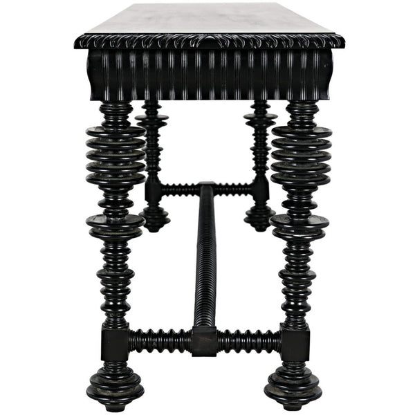 Home Fashion Portuguese Console Hand Rubbed Black