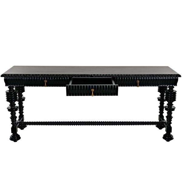 Home Fashion Portuguese Console Hand Rubbed Black