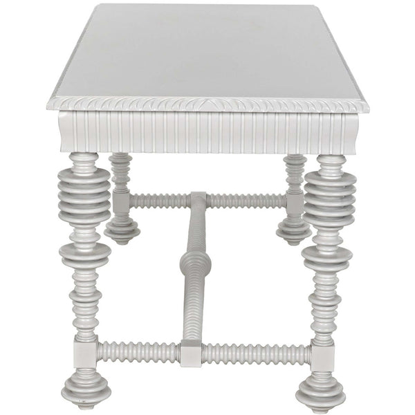 Home Fashion Portuguese Small Desk Solid White