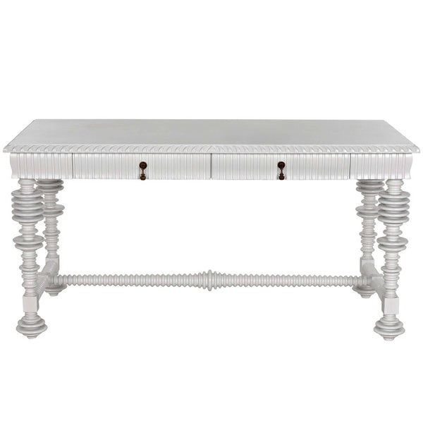 Home Fashion Portuguese Small Desk Solid White