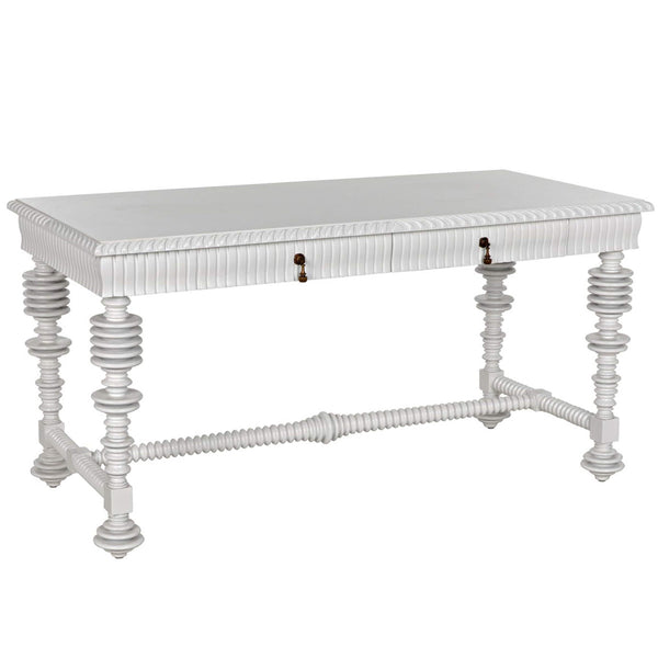 home fashion Portuguese Small Desk Solid White