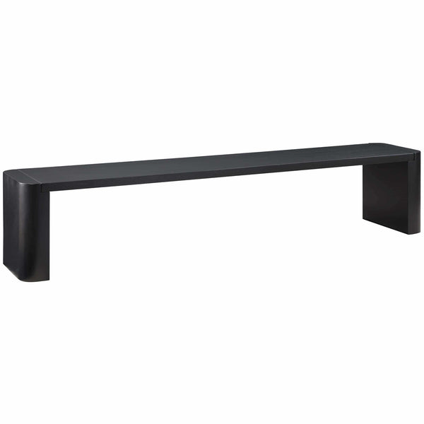 Home Fashion Post Dining Bench Black