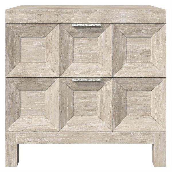 Home Fashion Prado Coffered Nightstand
