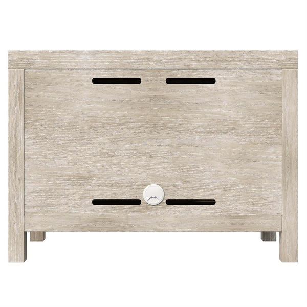 Home Fashion Prado Coffered Nightstand Wide
