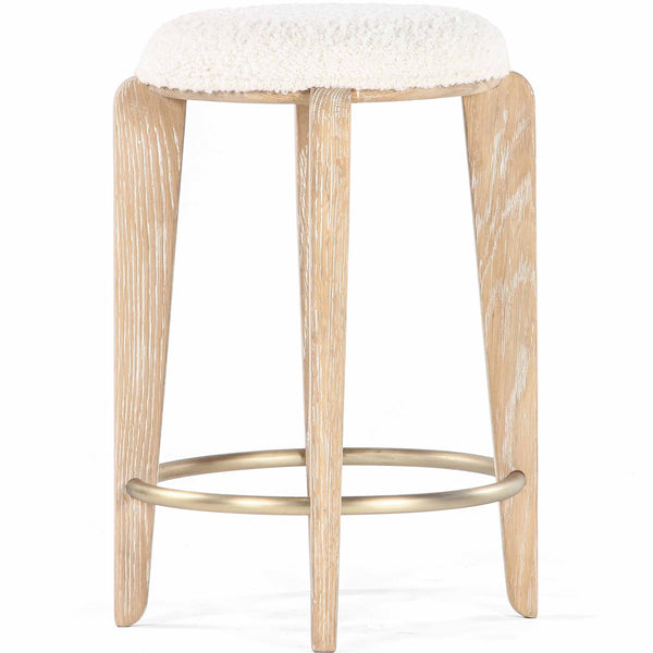 Home Fashion Quattro Counter Stool White