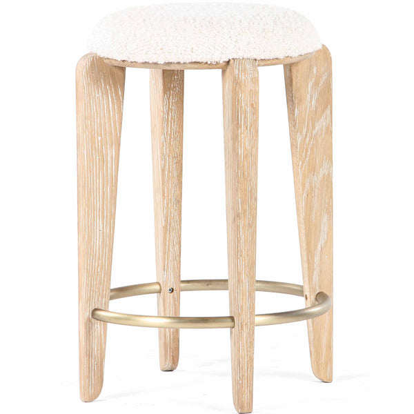 home fashion Quattro Counter Stool White