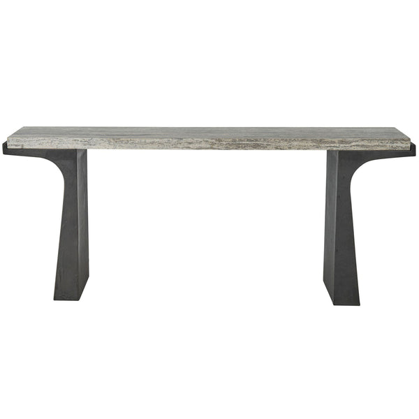 Home Fashion Quill Console Table Dark Bronze