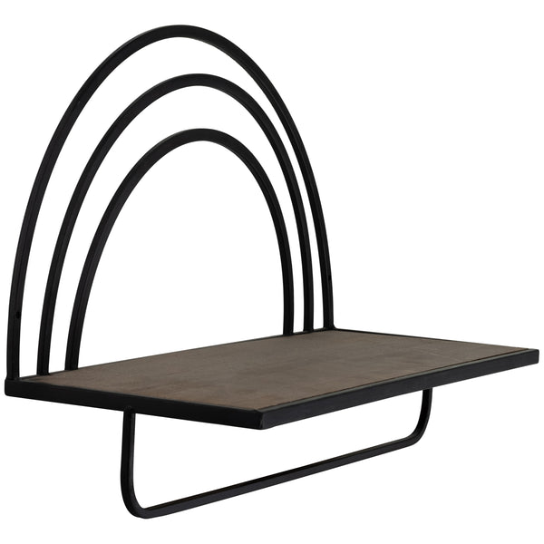 Home Fashion Rainbow Style Shelves Brown/Black