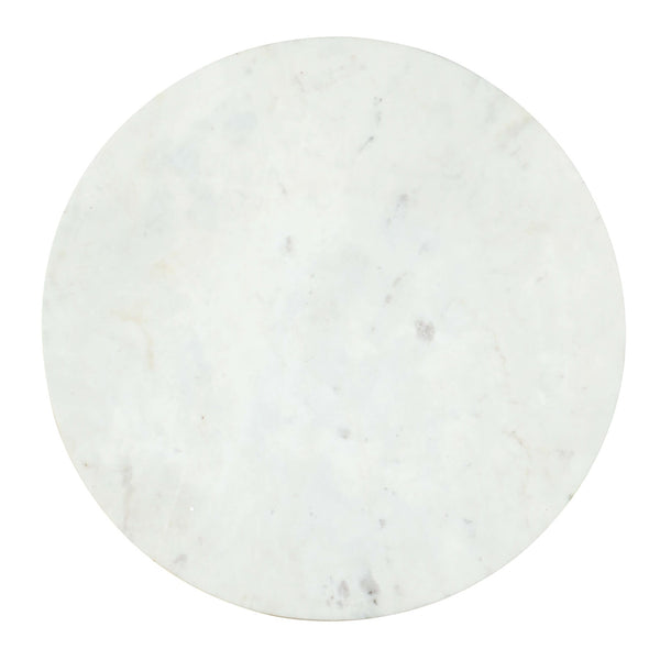 Home Fashion Raisa Round End Table German Silver