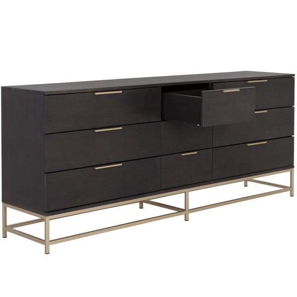 Home Fashion Rebel Large Dresser Charcoal Grey