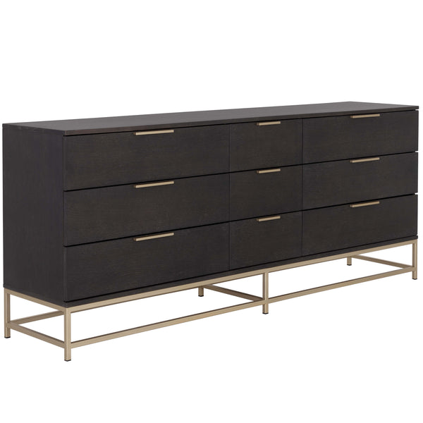 home fashion Rebel Large Dresser Charcoal Grey