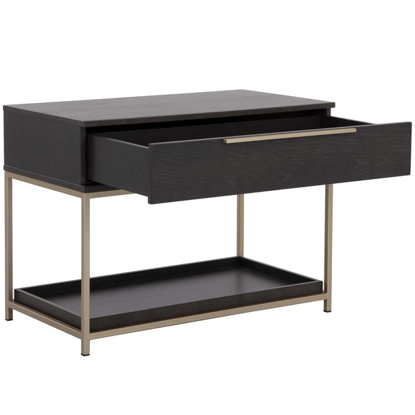 Home Fashion Rebel Large Nightstand Charcoal Grey