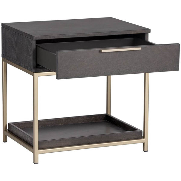 Home Fashion Rebel Nightstand Charcoal Grey