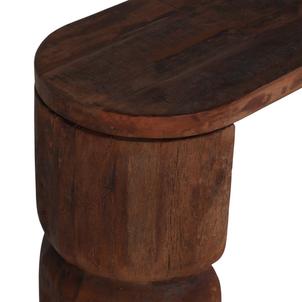 Home Fashion Reclaimed Wood Console Table Natural