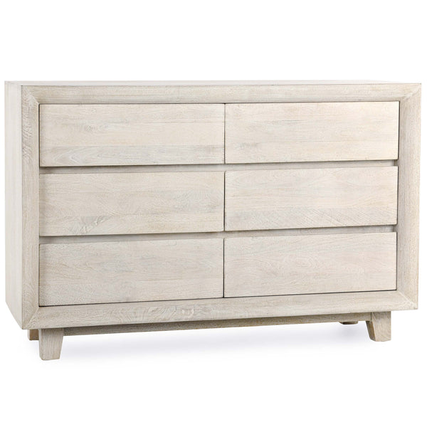 home fashion Reece 6 Drawer Dresser Seashell White