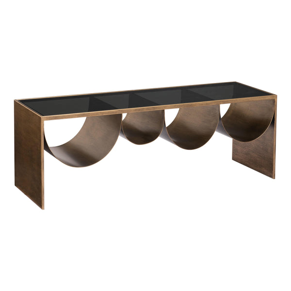 home fashion Reed Coffee Table Brass