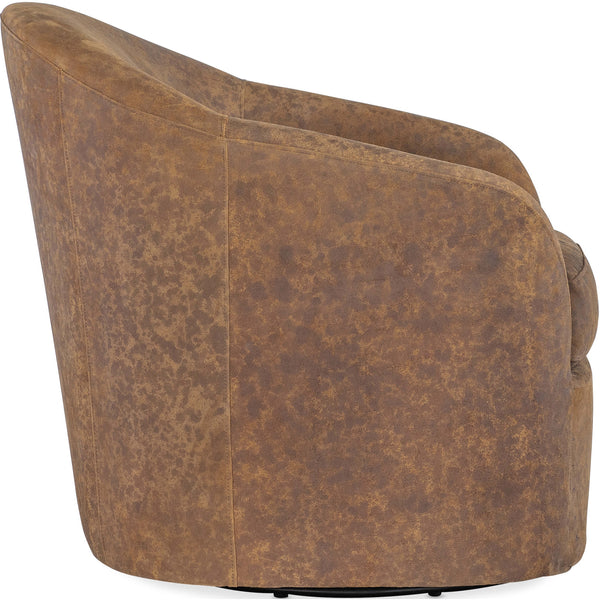 Home Fashion Remi Leather Swivel Chair