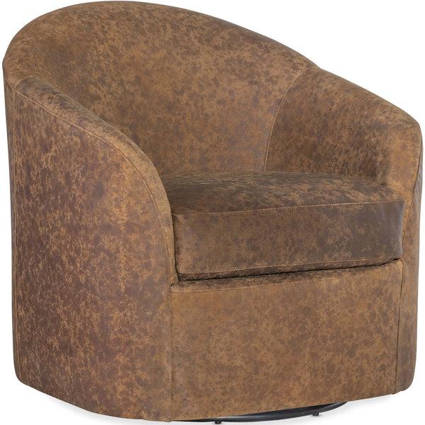 home fashion Remi Leather Swivel Chair