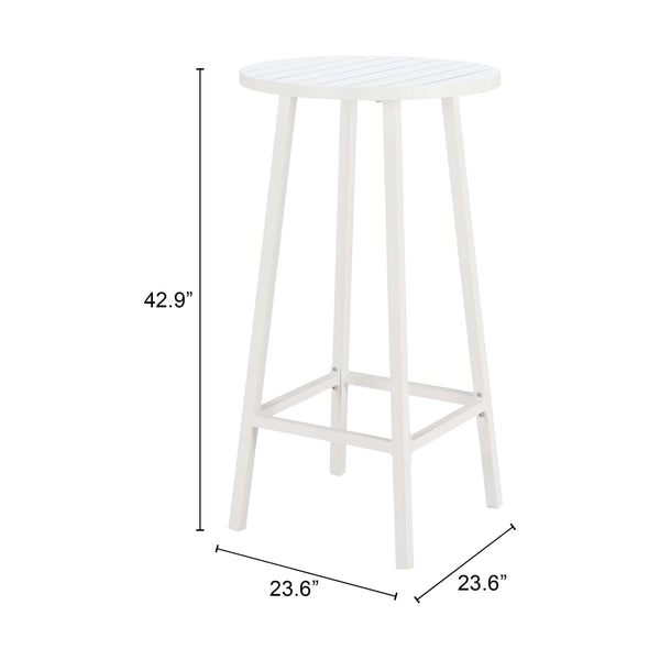 Home Fashion Ren Bar Table White