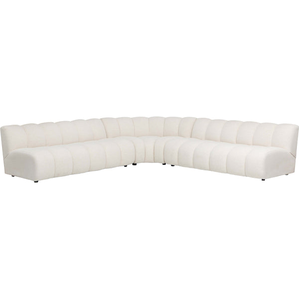 Home Fashion Renzo Armless Sectional Nomad Snow