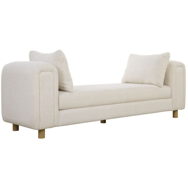 Home Fashion Repose Oversized Bench Ivory