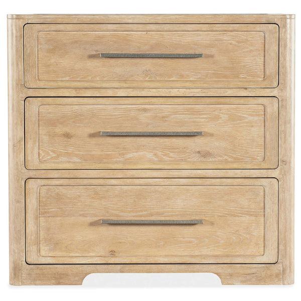 Home Fashion Retreat 3 Drawer Nightstand Dune