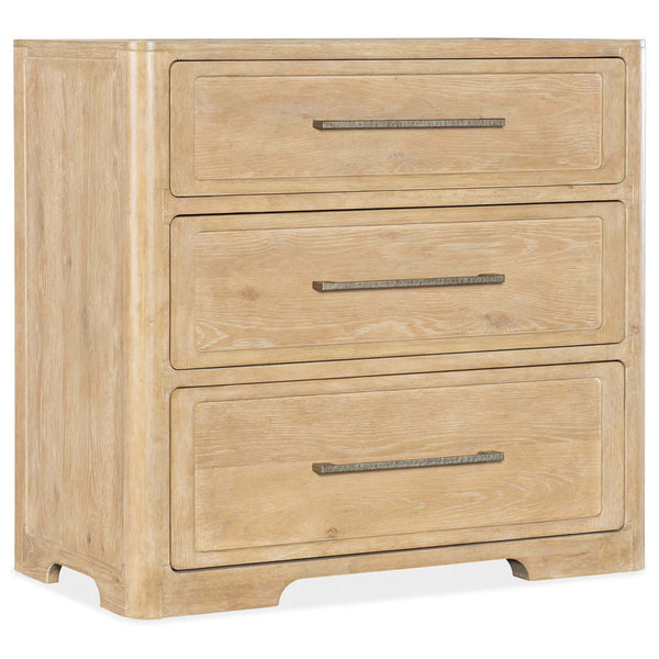home fashion Retreat 3 Drawer Nightstand Dune