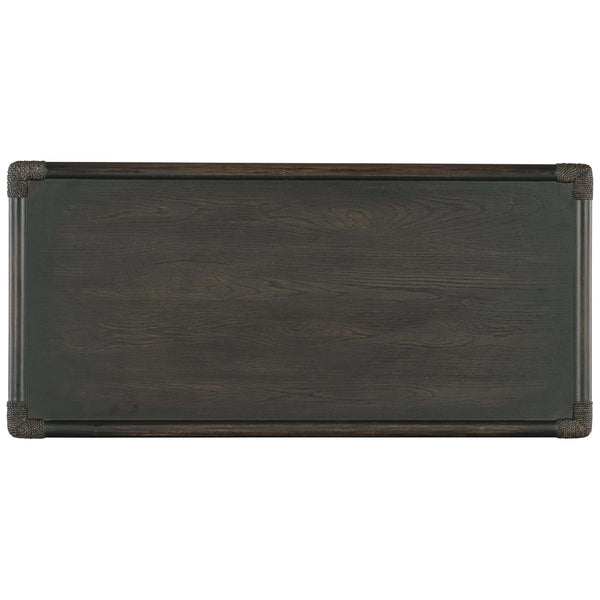 Home Fashion Retreat Pole Rattan Chest Black Sand