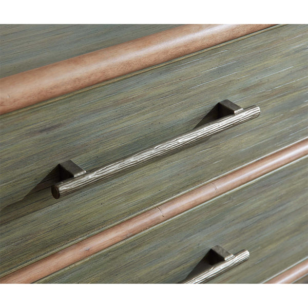 Home Fashion Retreat Pole Rattan Chest Seagrass