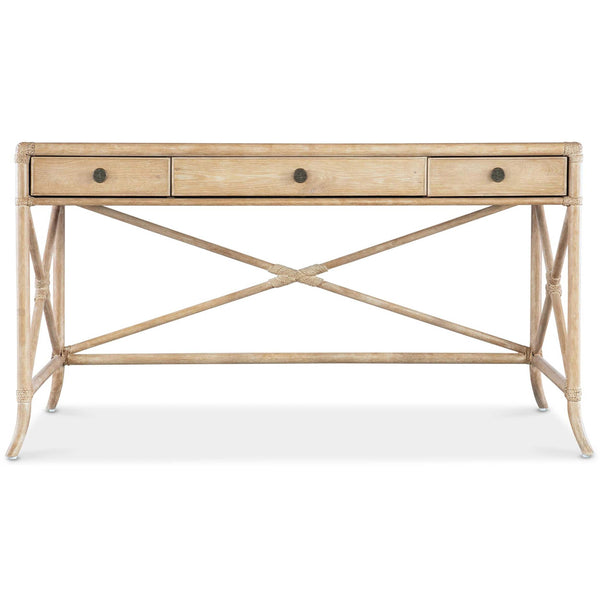 Home Fashion Retreat Pole Rattan Desk Dune