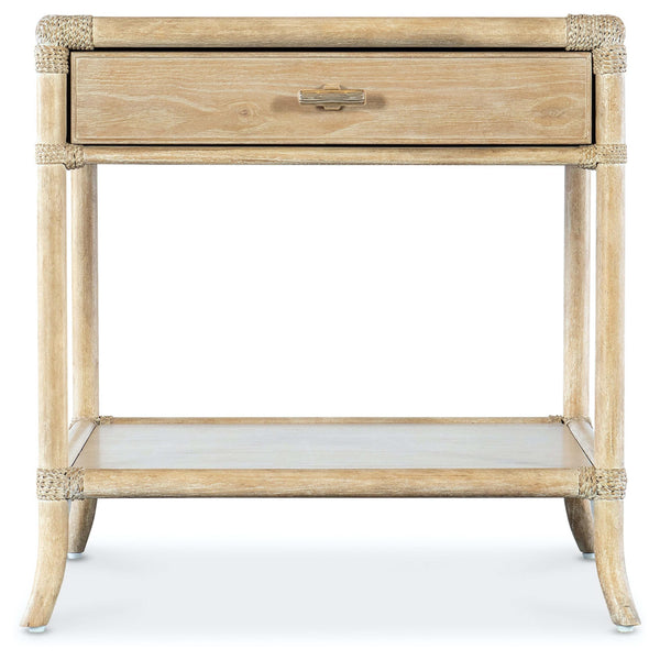 Home Fashion Retreat Pole Rattan End Table Dune