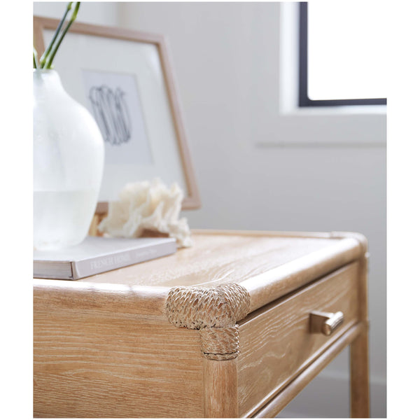 Home Fashion Retreat Pole Rattan End Table Dune