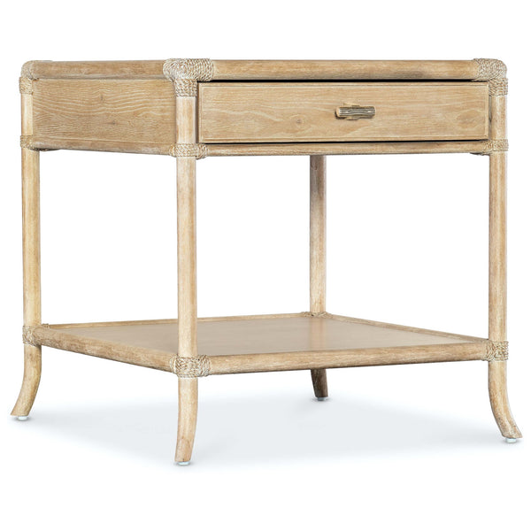 home fashion Retreat Pole Rattan End Table Dune