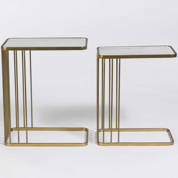 Home Fashion Retro Nesting Tables Set Of 2