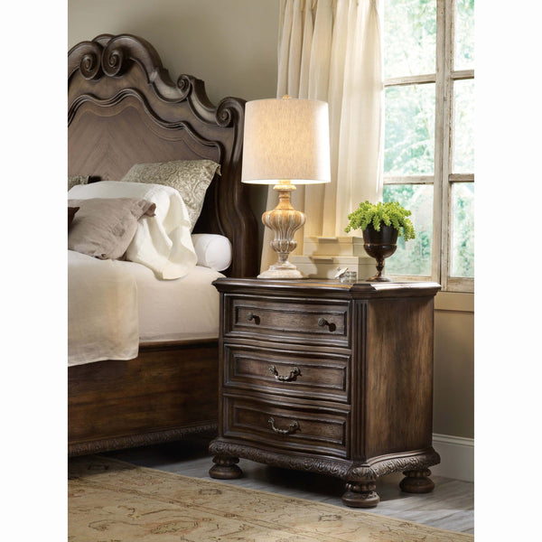 Home Fashion Rhapsody Three Drawer Nightstand