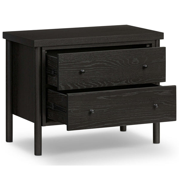 Home Fashion Roark Nightstand Ebony By Four Hands