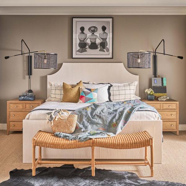 Home Fashion Rodanthe Bed White Sand