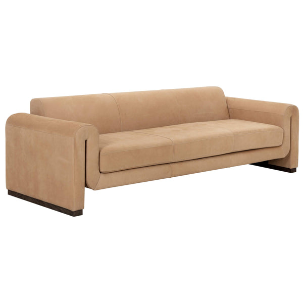 Home Fashion Romer Leather Sofa Nubuck Tan