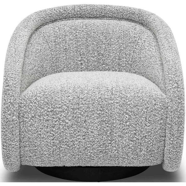 Home Fashion Rory Swivel Chair Grey Boucle