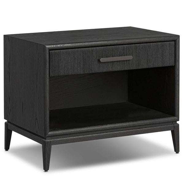 home fashion Rosenell 1 Drawer Nightstand Black