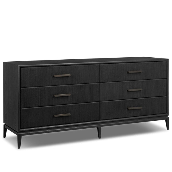 home fashion Rosenell 6 Drawer Dresser Black