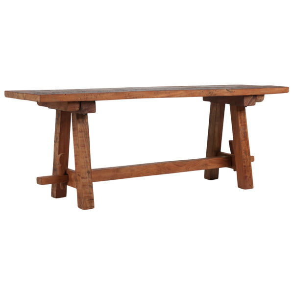Home Fashion Rustic Wood Bench Natural
