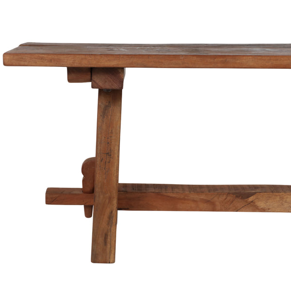 Home Fashion Rustic Wood Bench Natural