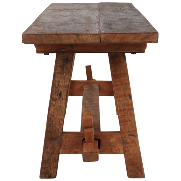 Home Fashion Rustic Wood Bench Natural