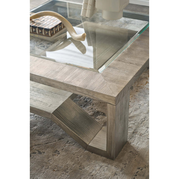 Home Fashion Saber Cocktail Table Silver Leaf