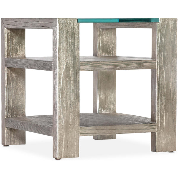 home fashion Saber End Table Silver Leaf