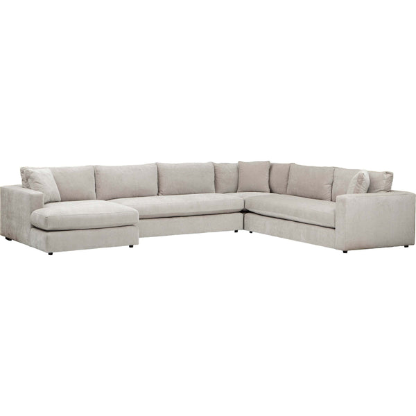 Home Fashion Salvadore Sectional Kenley Moondust