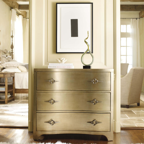 Home Fashion Sanctuary 3 Drawer Chest Gold