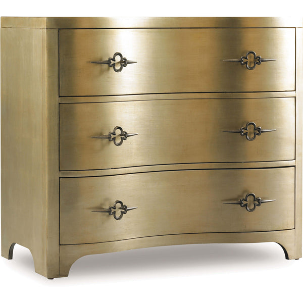 home fashion Sanctuary 3 Drawer Chest Gold